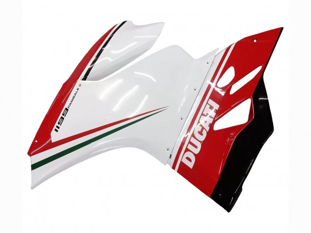 Erschwingliche Ducati 1199 Motorrad Verkleidung 2011-2014 - Weiss Rot Grun Glanzendes Schwarz