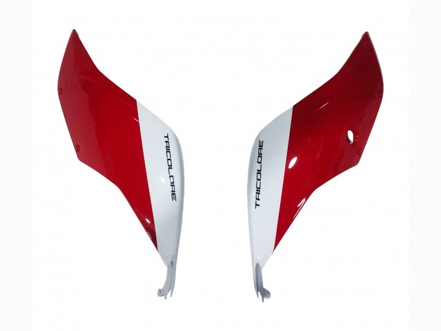Erschwingliche Ducati 1199 Motorrad Verkleidung 2011-2014 - Weiss Rot Glanzendes Schwarz