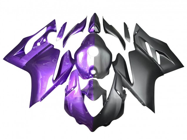 Erschwingliche Ducati 959/1299 Motorrad Verkleidung 2015-2020 - Lila Matt Schwarz