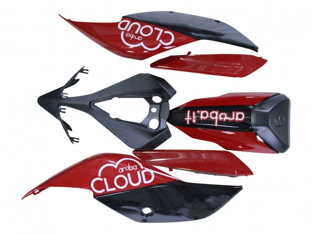 Erschwingliche Ducati 959/1299 Motorrad Verkleidung 2015-2020 - Weiss Rot Schwarz Aruba 7
