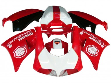 Erschwingliche Ducati 959/1299 Motorrad Verkleidung 2015-2020 - Weiss Rot Glanzendes Schwarz Performance