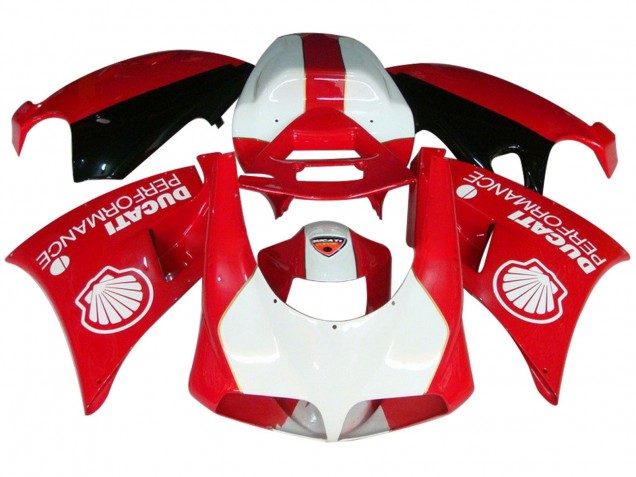 Erschwingliche Ducati 959/1299 Motorrad Verkleidung 2015-2020 - Weiss Rot Glanzendes Schwarz Performance