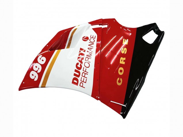 Erschwingliche Ducati 996 Motorrad Verkleidung 1993-2005 - Weiss Rot Gold Glanzendes Schwarz Corse Performance