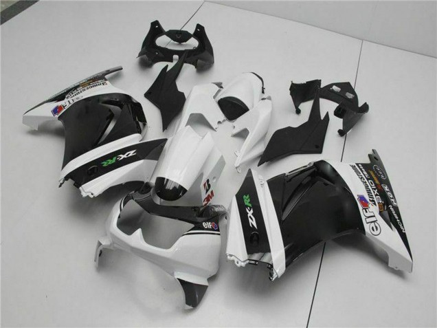 Erschwingliche Kawasaki EX250 Motorrad Verkleidung 2008-2012 - Weiss Schwarz Grun