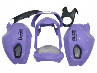 Erschwingliche Ducati Monster 696 796 1100 1100S Motorrad Verkleidung 2008-2012 - Hellviolett Monster