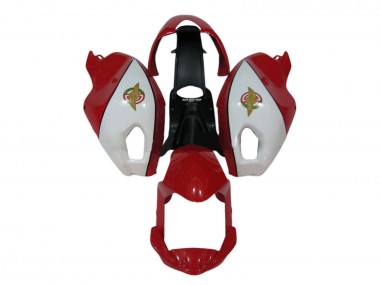 Erschwingliche Ducati Monster 696 796 1100 1100S Motorrad Verkleidung 2008-2012 - Weiss Rot