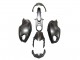 Erschwingliche Ducati Monster 696 796 1100 1100S Motorrad Verkleidung 2008-2012 - Matt Schwarz