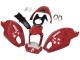 Erschwingliche Ducati Monster 696 796 1100 1100S Motorrad Verkleidung 2008-2012 - Rot Weiss