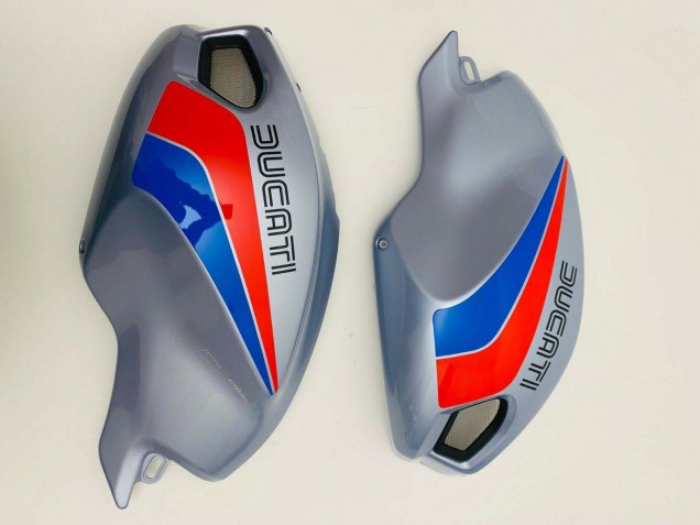 Erschwingliche Ducati Monster 696 796 1100 1100S Motorrad Verkleidung 2008-2012 - Silber Rot Blau