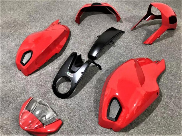 Erschwingliche Ducati Monster 696 796 1100 1100S Motorrad Verkleidung 2008-2012 - Rot