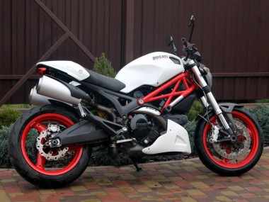 Erschwingliche Ducati Monster 696 796 1100 1100S Motorrad Verkleidung 2008-2012 - Weiss