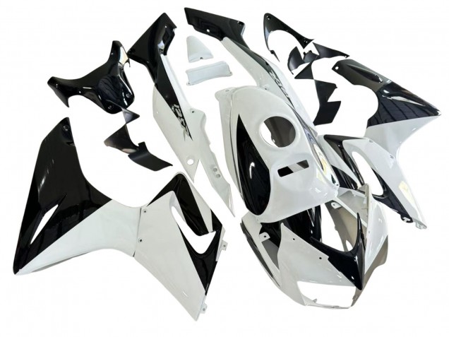 Erschwingliche Honda CBR125R Motorrad Verkleidung 2002-2006 - Weiss Glanzendes Schwarz