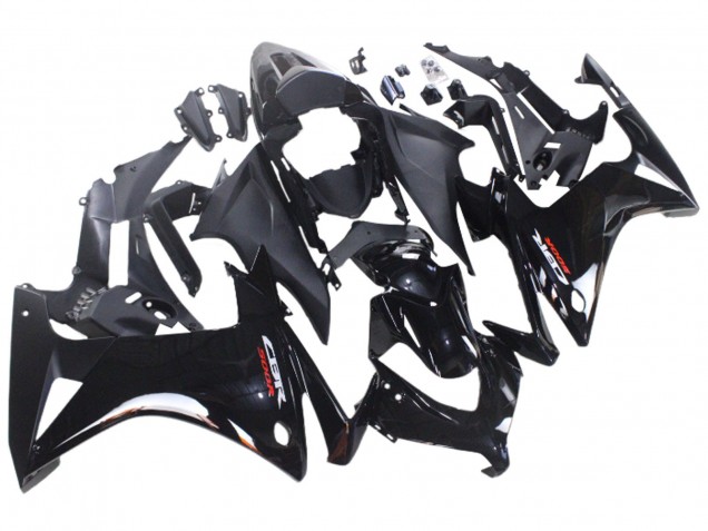 Erschwingliche Honda CBR500R Motorrad Verkleidung 2013-2015 - Glanzendes Schwarz Matt Schwarz
