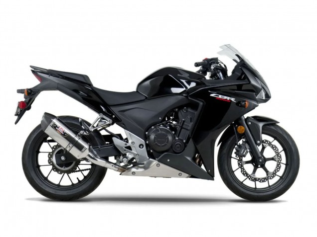 Erschwingliche Honda CBR500R Motorrad Verkleidung 2013-2015 - Glanzendes Schwarz Matt Schwarz