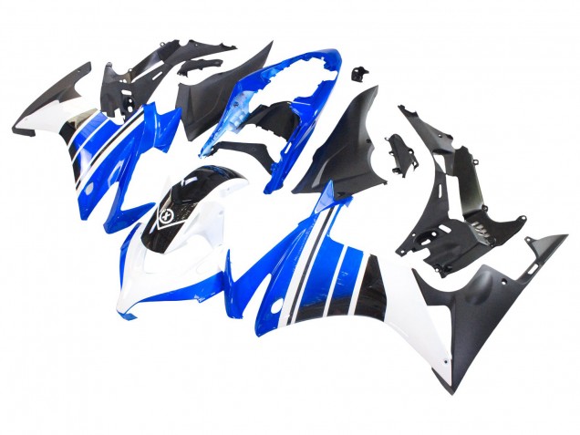 Erschwingliche Honda CBR500R Motorrad Verkleidung 2013-2015 - Blau Weiss Matt Schwarz