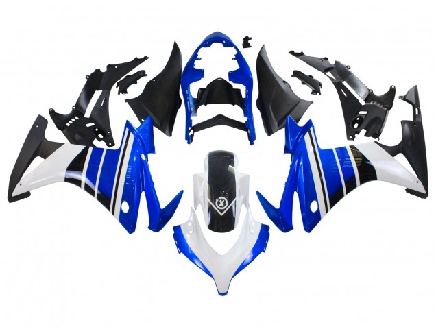 Erschwingliche Honda CBR500R Motorrad Verkleidung 2013-2015 - Blau Weiss Matt Schwarz