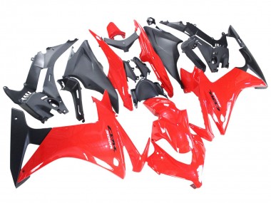 Erschwingliche Honda CBR500R Motorrad Verkleidung 2013-2015 - Rot Matt Schwarz