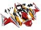 Erschwingliche Honda CBR500R Motorrad Verkleidung 2016-2018 - Gelb Weiss Rot Repsol HRC