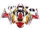 Erschwingliche Honda CBR500R Motorrad Verkleidung 2016-2018 - Gelb Weiss Rot Repsol HRC