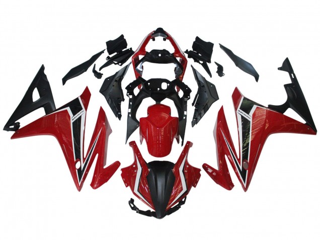 Erschwingliche Honda CBR500R Motorrad Verkleidung 2016-2018 - Rot Weiss Matt Schwarz