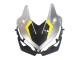 Erschwingliche Honda CBR500R Motorrad Verkleidung 2022-2023 - Silber Gelb Glanzendes Schwarz