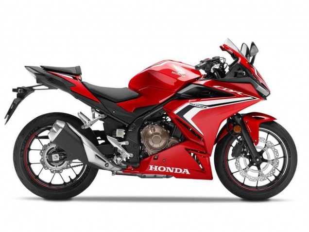 Erschwingliche Honda CBR500R Motorrad Verkleidung 2022-2023 - Rot Weiss Schwarz