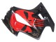 Erschwingliche Honda VFR 800 Motorrad Verkleidung 2002-2013 - Glanzendes Schwarz Rot