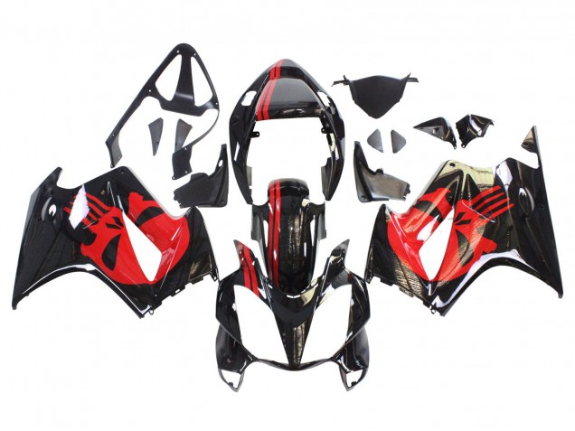 Erschwingliche Honda VFR 800 Motorrad Verkleidung 2002-2013 - Glanzendes Schwarz Rot