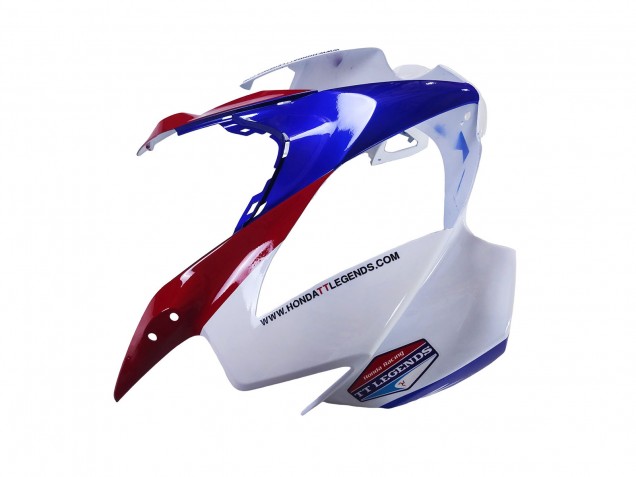 Erschwingliche Honda VFR 800 Motorrad Verkleidung 2002-2013 - Weiss Rot Blau Motul