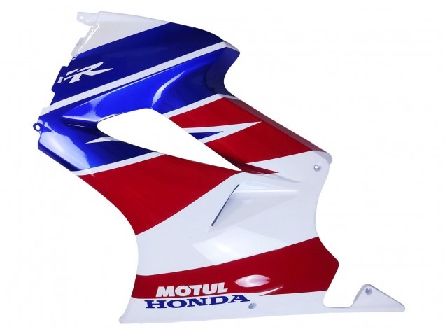 Erschwingliche Honda VFR 800 Motorrad Verkleidung 2002-2013 - Weiss Rot Blau Motul