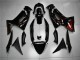 Erschwingliche Kawasaki EX650 Motorrad Verkleidung 2006-2008 - Glanzendes Schwarz Rot Flamme
