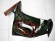 Erschwingliche Kawasaki EX650 Motorrad Verkleidung 2006-2008 - Glanzendes Schwarz Rot Flamme