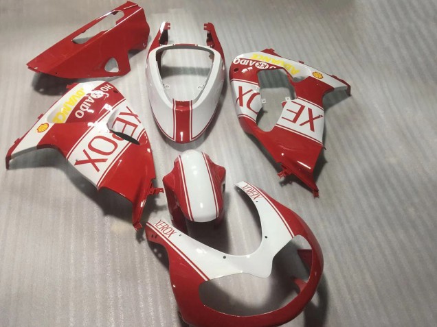 Erschwingliche Suzuki TL1000R Motorrad Verkleidung 1998-2003 - Weiss Rot Gelb Xerox