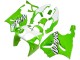 Erschwingliche Kawasaki ZX7R Motorrad Verkleidung 1996-2003 - Weiss Grun