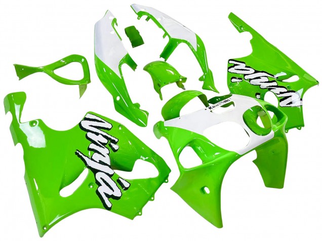 Erschwingliche Kawasaki ZX7R Motorrad Verkleidung 1996-2003 - Weiss Grun
