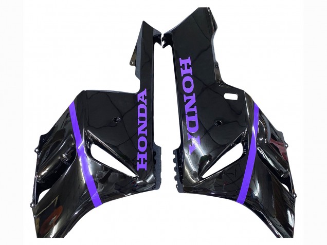 Erschwingliche Honda CBR1000RR Motorrad Verkleidung 2004-2005 - Glanzendes Schwarz Lila Streifen