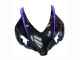 Erschwingliche Honda CBR1000RR Motorrad Verkleidung 2004-2005 - Glanzendes Schwarz Lila Streifen