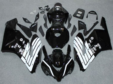 Erschwingliche Honda CBR1000RR Motorrad Verkleidung 2004-2005 - Glanzendes Schwarz Weiss
