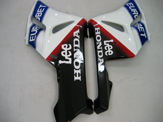 Erschwingliche Honda CBR1000RR Motorrad Verkleidung 2004-2005 - Weiss Blau Rot Glanzendes Schwarz Stern EuroBet Lee