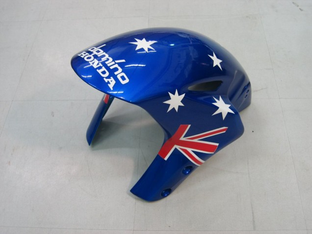 Erschwingliche Honda CBR1000RR Motorrad Verkleidung 2004-2005 - Weiss Blau Rot Glanzendes Schwarz Stern Carrera Lee