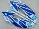 Erschwingliche Honda CBR1000RR Motorrad Verkleidung 2004-2005 - Weiss Blau Schnee Nastro Azzurro 46
