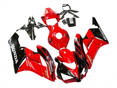 Erschwingliche Honda CBR1000RR Motorrad Verkleidung 2004-2005 - Rot Glanzendes Schwarz Rennen
