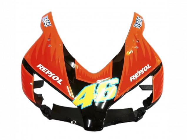 Erschwingliche Honda CBR1000RR Motorrad Verkleidung 2004-2005 - Gelb Orange Glanzendes Schwarz Repsol Rossi 46