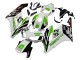Erschwingliche Honda CBR1000RR Motorrad Verkleidung 2004-2005 - Weiss Grun Glanzendes Schwarz Hannspree 52