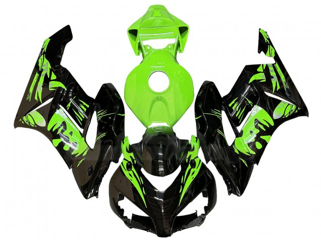 Erschwingliche Honda CBR1000RR Motorrad Verkleidung 2004-2005 - Grun Glanzendes Schwarz