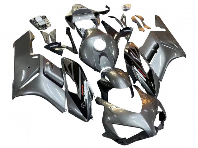 Erschwingliche Honda CBR1000RR Motorrad Verkleidung 2004-2005 - Silber Glanzendes Schwarz