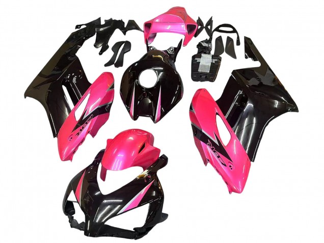 Erschwingliche Honda CBR1000RR Motorrad Verkleidung 2004-2005 - Rosa Glanzendes Schwarz