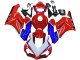 Erschwingliche Honda CBR1000RR Motorrad Verkleidung 2004-2005 - Rot Blau Weiss Schwarz Motul