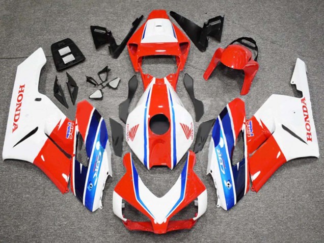 Erschwingliche Honda CBR1000RR Motorrad Verkleidung 2004-2005 - Weiss Rot Blau HRC