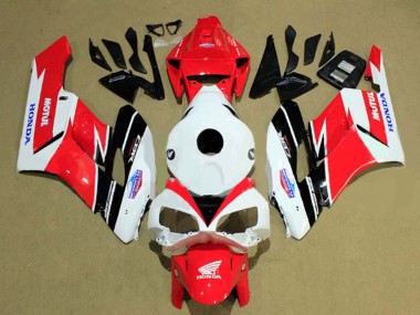 Erschwingliche Honda CBR1000RR Motorrad Verkleidung 2004-2005 - Weiss Rot Matt Schwarz Motul